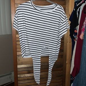 striped cotton tee